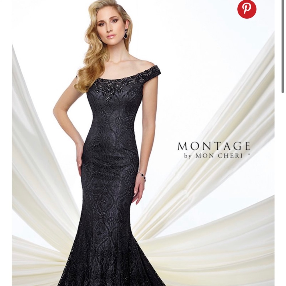 Never worn, tags still attached Size 20 Black Montage dress